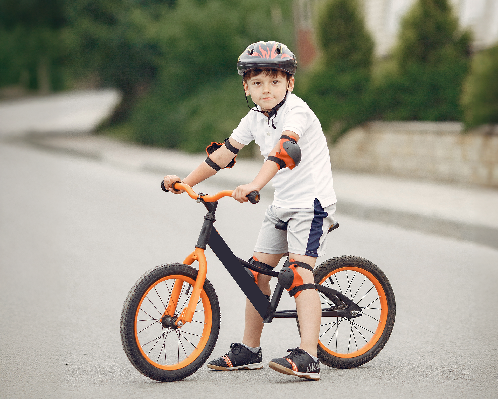 child-bicycle-asphalt-road-summer-bike-park