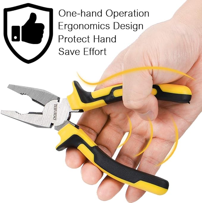 DOWELL - Alicates universal de 17,8 cm con Mango profesional - Imagen 3